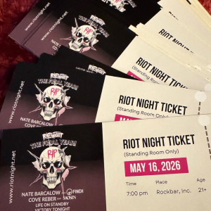 RIOT NIGHT - Victory Tonight & Rockbar Tickets